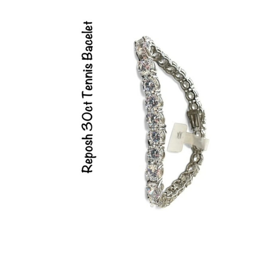 NEW 30ct Tennis Bracelet Just purchased Ring May 8, 2023 To Big - Picture 4 of 7